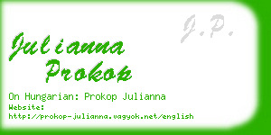 julianna prokop business card